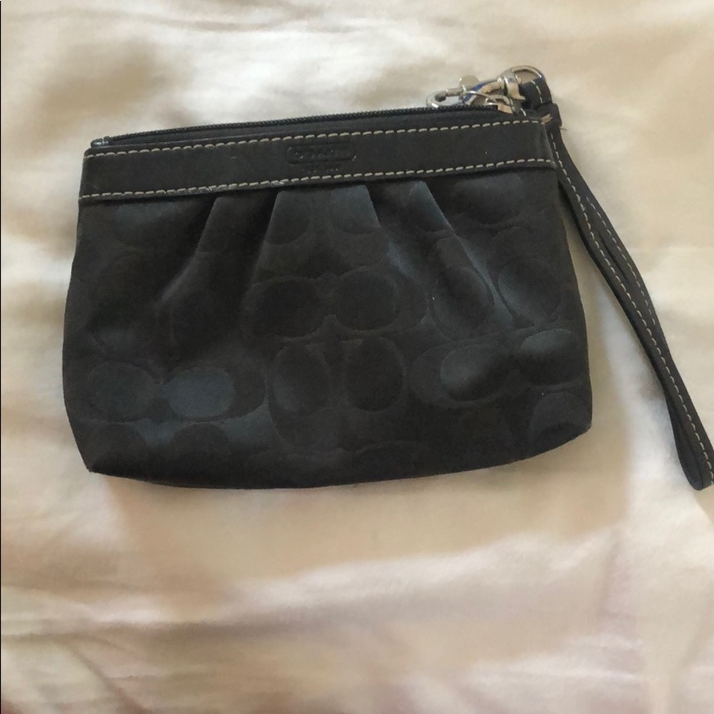 Black Coach wristlet